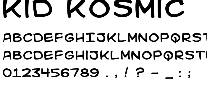 Kid Kosmic font